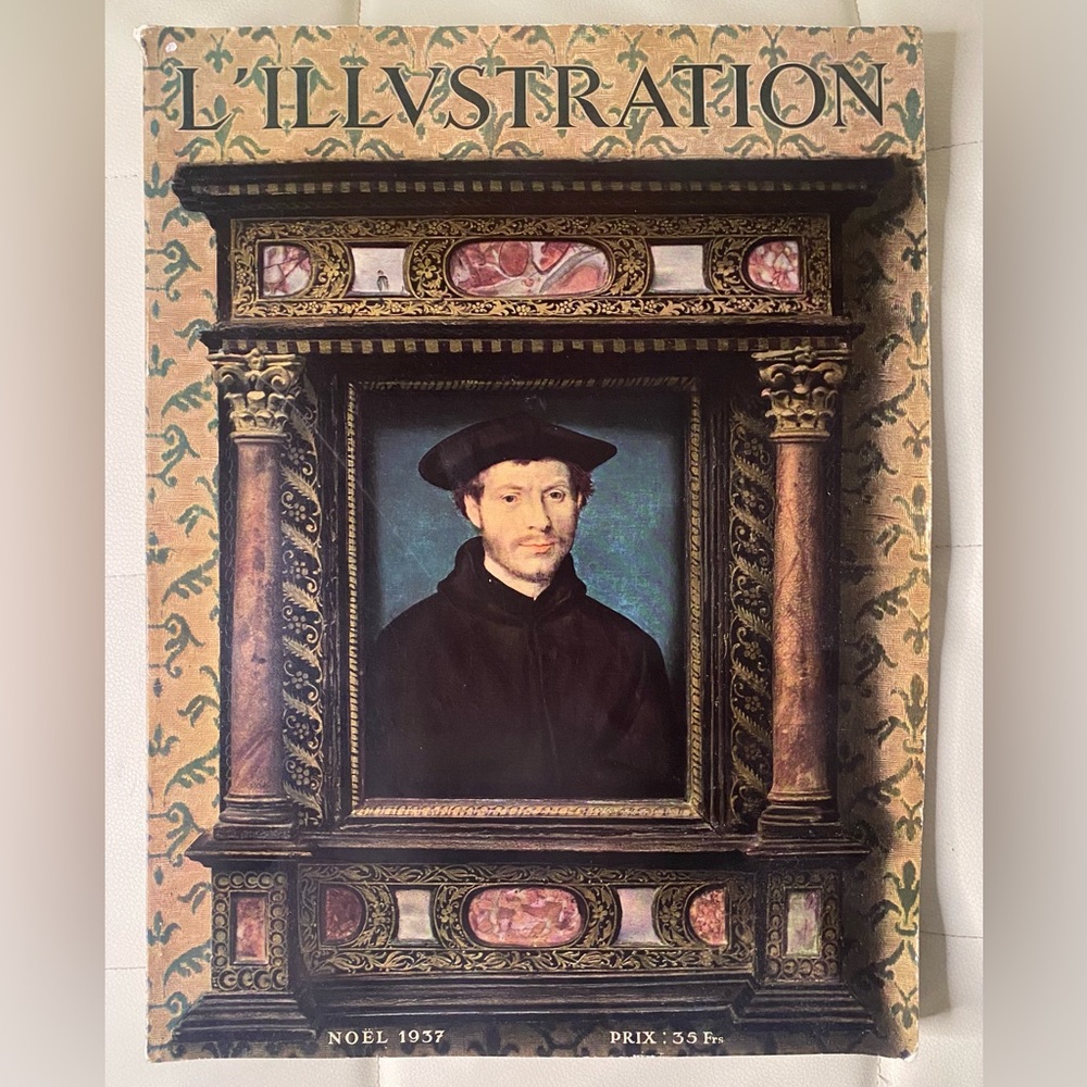 Rare "Illustration" Paris Vintage Art Magazine from December 1937